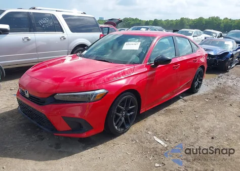 2022 Honda Civic Sport из США, поврежденный, VIN 2HGFE2F51NH504782